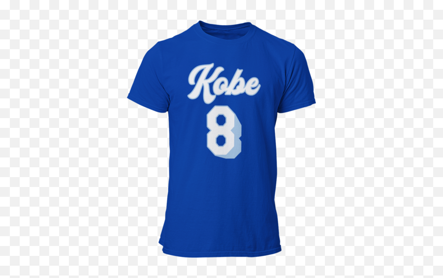 Kobe Blue Throwback Deluxe Adult T - Shirt Number Png,Kobe Png