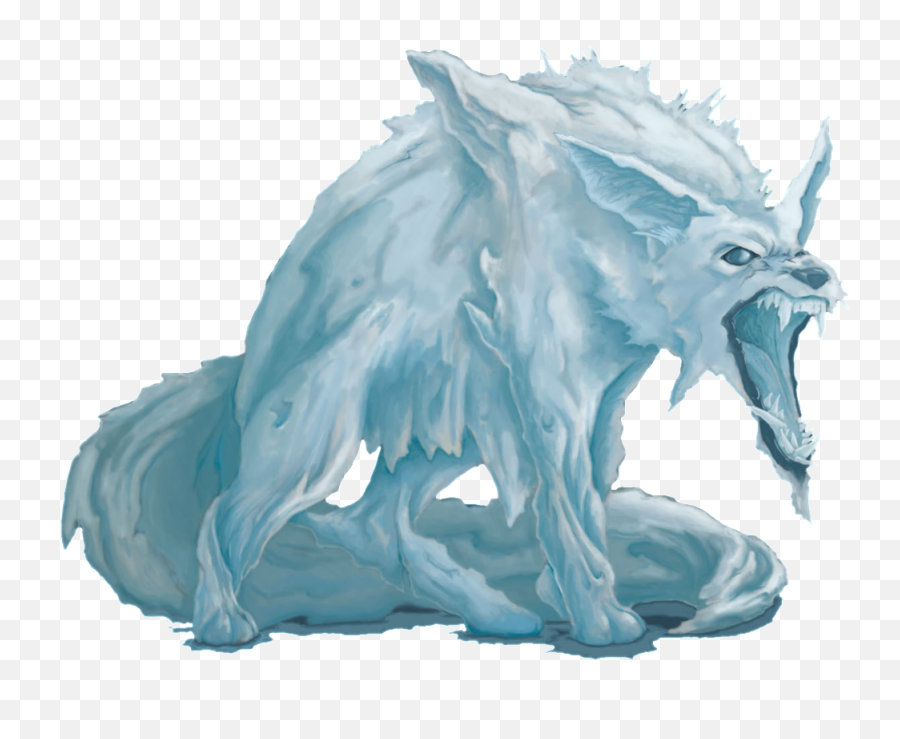 Download Hd Winter Wolf Dungeons And Dragons Transparent Png - Winter Wolf Dungeons And Dragons,Dungeons And Dragons Png