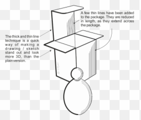 Thin Line Technique Hd Png Download - Thick