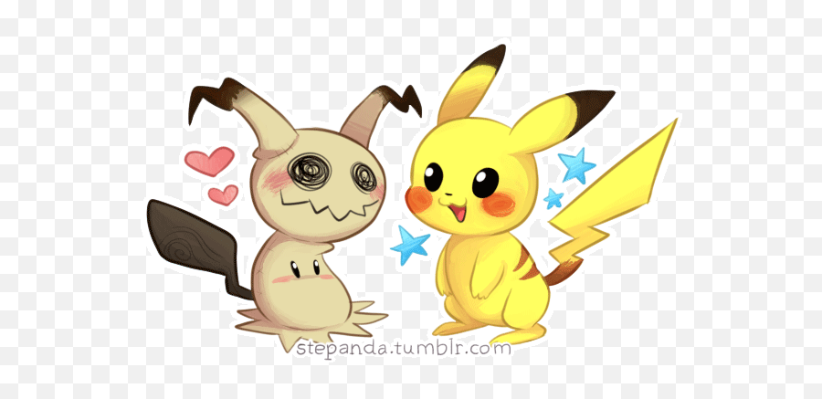 Download Hd Katelehn - Mimikyu And Pikachu Gif Transparent Mimikyu And Pikachu Gif Png,Pikachu Gif Transparent