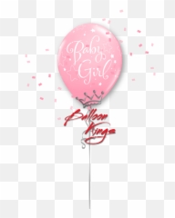 11in Latex Baby Girl Stars - Pink Portable Network Graphics Png,Light Pink Heart Png