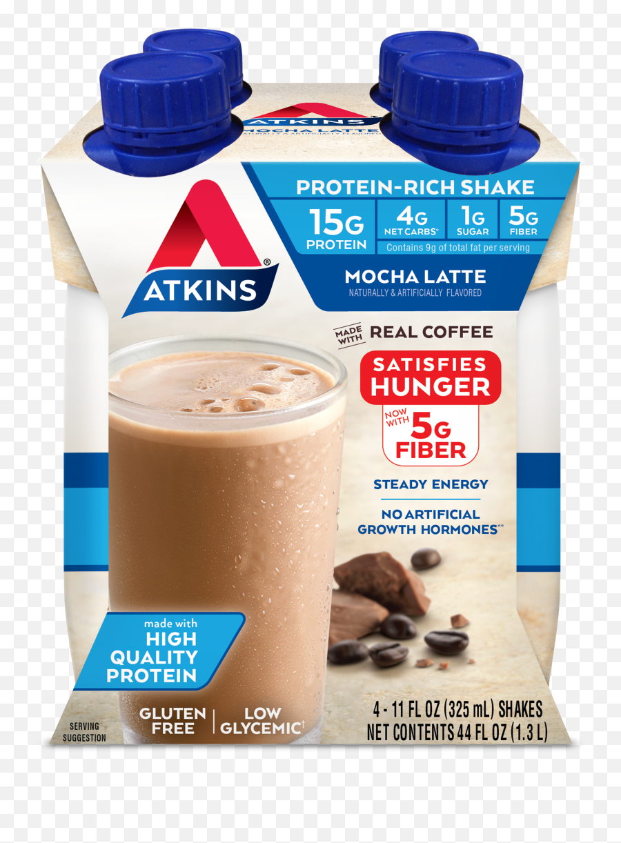 Mocha Latte Shake - Atkins Shakes Mocha Latte Png,Latte Png