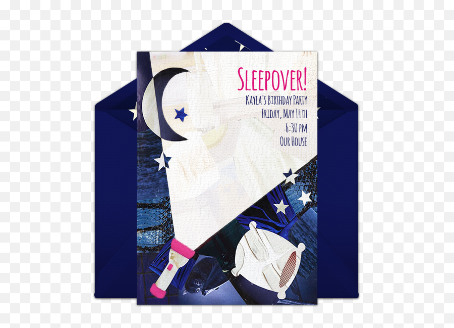 Download Hd Starry Night Sleepover Online Invitation - Book Badminton Png,Starry Night Png
