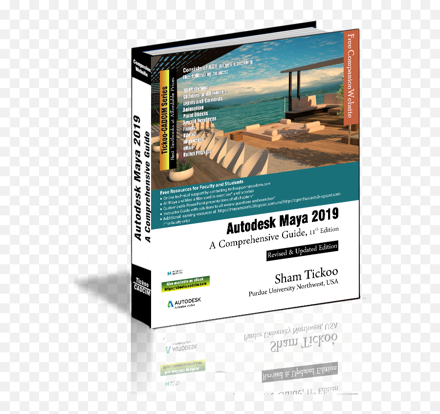 Autodesk Maya 2019 A Comprehensive Guide Book By Prof Sham - Maya 2018  Tutorial Pdf Png,Autodesk Maya Logo - free transparent png images -  