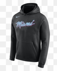 Nike Miami Heat Vice Nights Youth Logo Hoodie - Golden State Warriors Black png