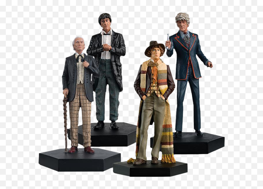 Doctor Who - 1st 2nd 3rd U0026 4th Doctors Regeneration 121st Scale Figure 4pack Eaglemoss Doctor Who The Doctor Png,Scale Figures Png