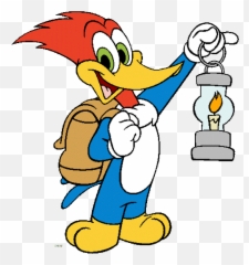 Woody Woodpecker Holding Lalten - DesiCommentscom Camping png