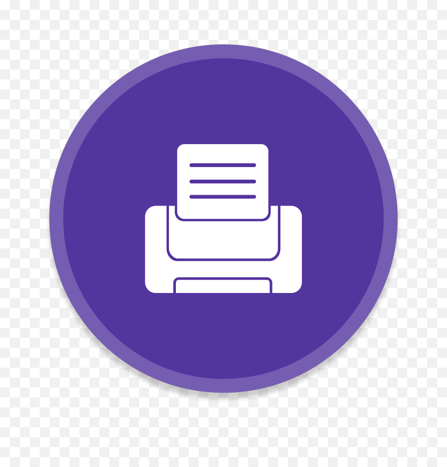 Printer Icon Button Ui App Pack One Iconset Blackvariant - Printer Icon Purple Png,Fax Icon Png