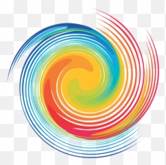 Color Wheel Clip Art - Colorful Vortex 5u0027x7u0027area Rug Png Rainbow Spiral Clipart,Vortex Png