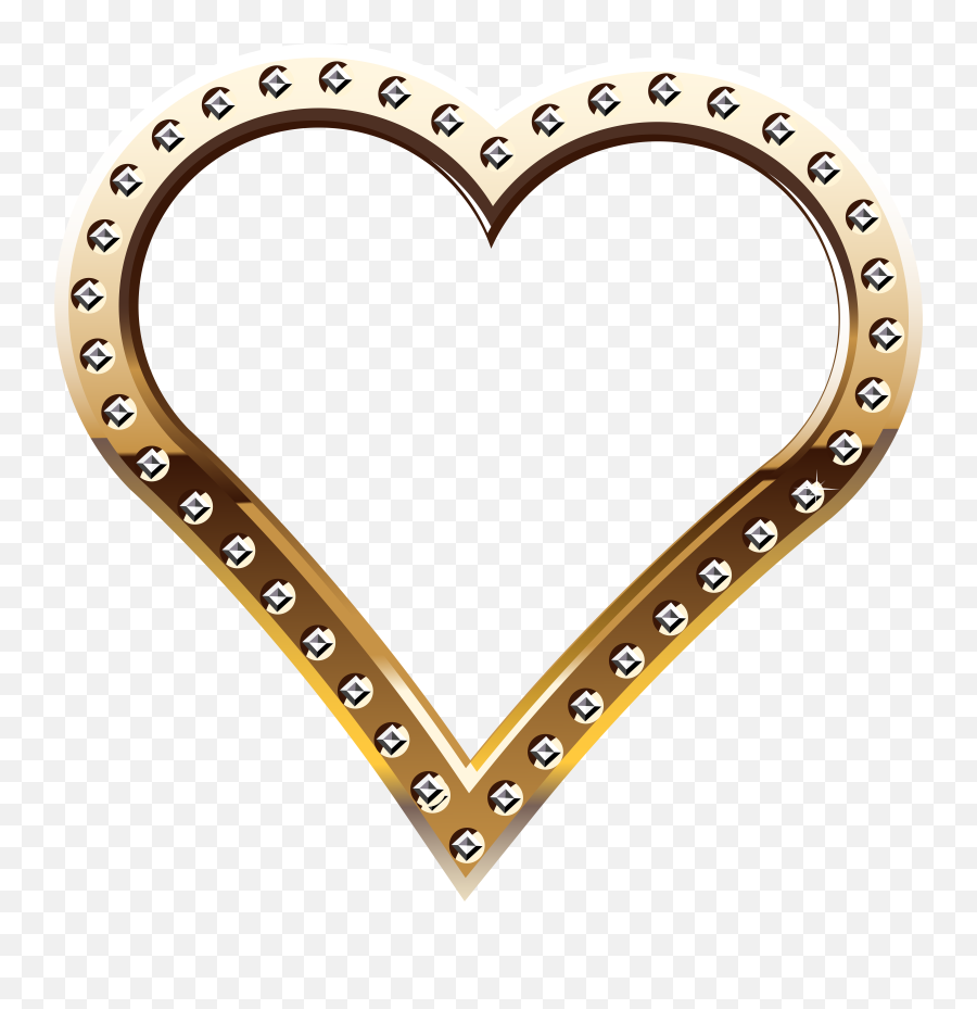 Gold Heart Clipart Png