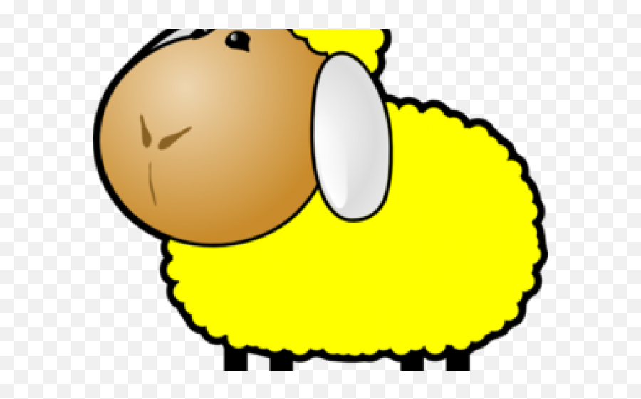 Yellow Clipart Sheep - Sheep Clip Art Png,Sheep Transparent Background