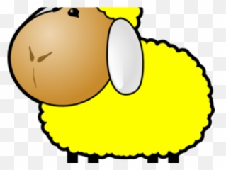 Yellow Clipart Sheep - Art png