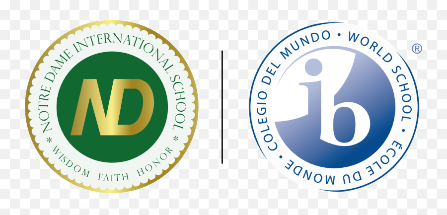Notre Dame International School Faith U2013 Honor Wisdom - Vertical Png,Notre Dame Logo Png