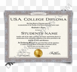 Download Hd Fake Usa College Degrees And University Diplomas - Alpha Omicron Pi Png,Degree Png