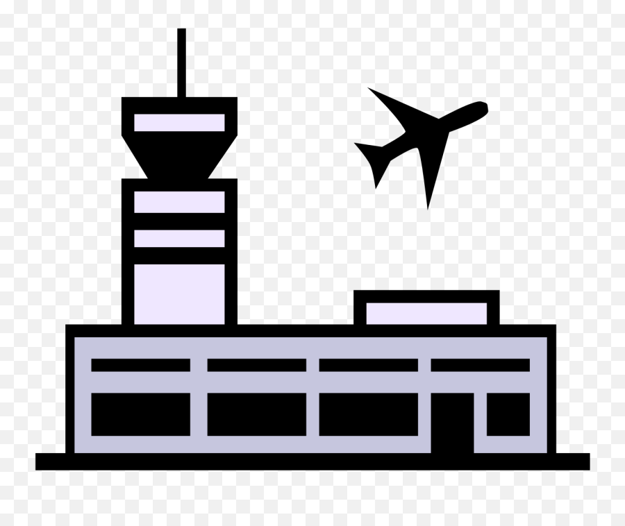 Airport Symbol - Transparent Airport Clipart Png,Aiport Icon