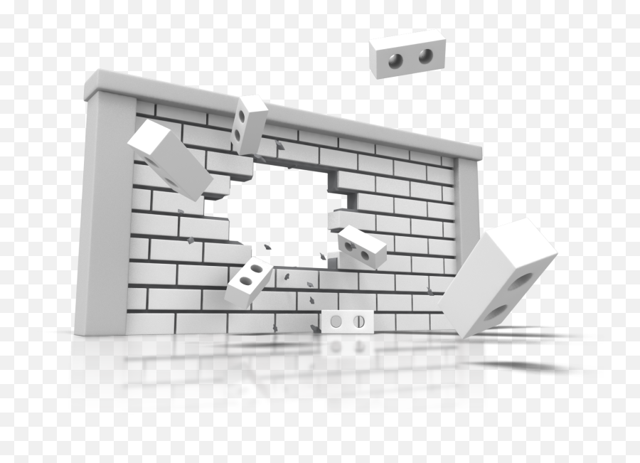 Download Broken Brick Wall Png For Kids - Break The Barriers Png,Broken Wall Png