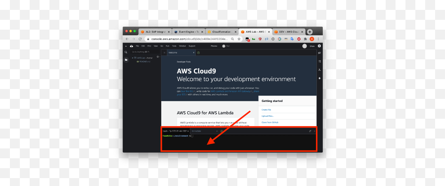 04 Aws Cloud9 Ide Beyond Infrastructure For Sap Workloads - Vertical Png,Cloud 9 Icon