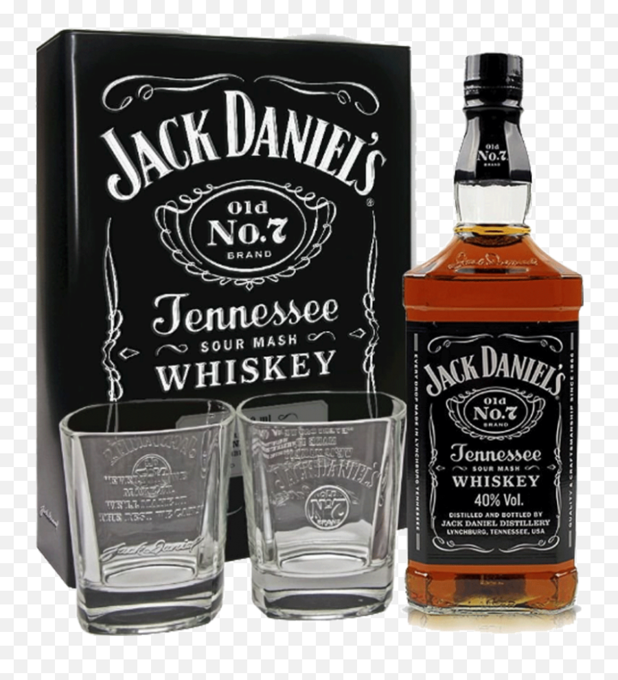 Kit Whisky Jack Daniels N7 700ml 2 Copos Caixa Lata - Jack Daniels Tennessee Whiskey Logo Png,Jack Daniels Png