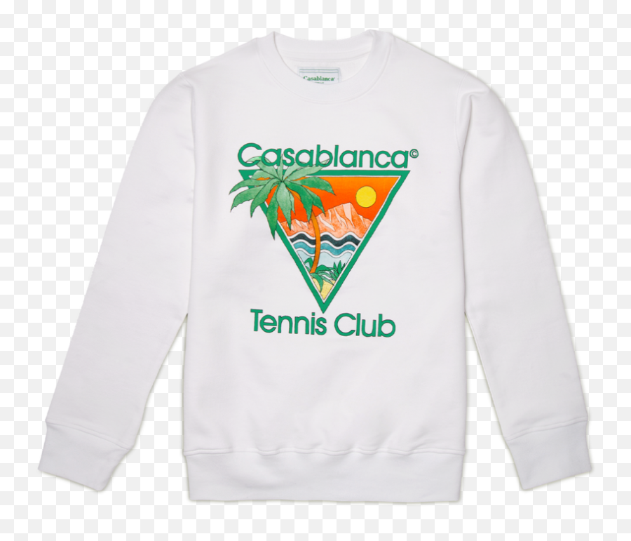 White Tennis Club Icon Sweatshirt - Long Sleeve Png,Bust Icon