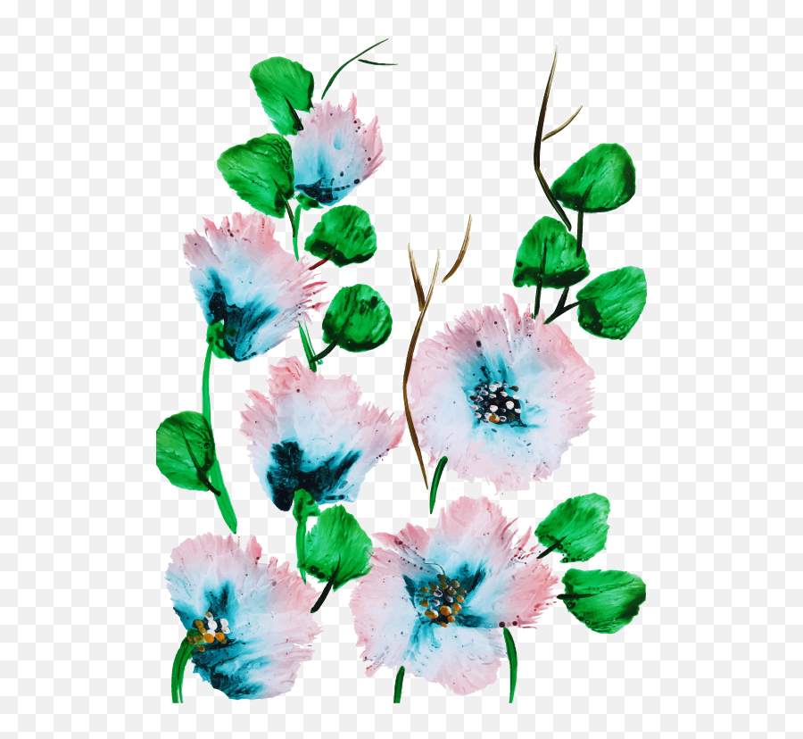 Free Png Watercolor Floral - Konfest,Watercolor Greenery Png