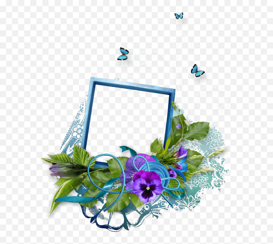 Picture Frame Photography Flower - Picture Frame Image And Png,Flower Clipart Transparent Background