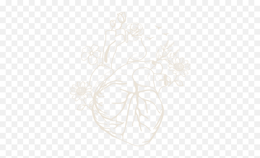 Beating Flowers Anatomical Heart By Mike Mcleish Inktale Png