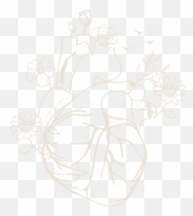Beating Flowers Anatomical Heart By Mike Mcleish Inktale Png