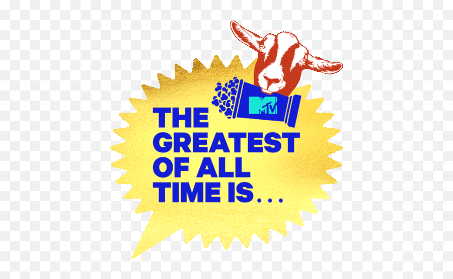 The Greatest Of All Time Is Mtv Movie And Tv Awards Sticker - Great Southern Bancorp Png,Mtv Icon