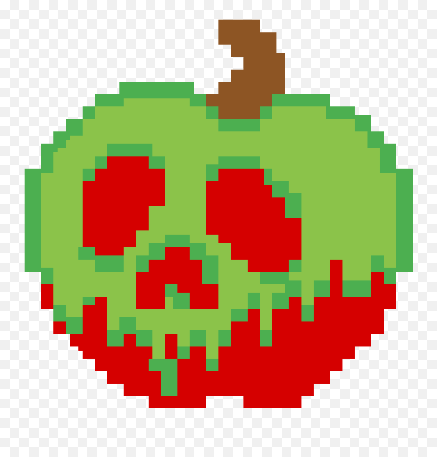 Poison Apple - Deadpool Logo Pixel Art Clipart Full Size Pixel Food Gif Transparent Png,Dead Pool Logo