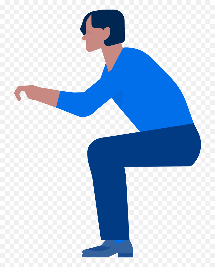 Man Sitting Illustration In Png Svg - For Running,Isitting Icon