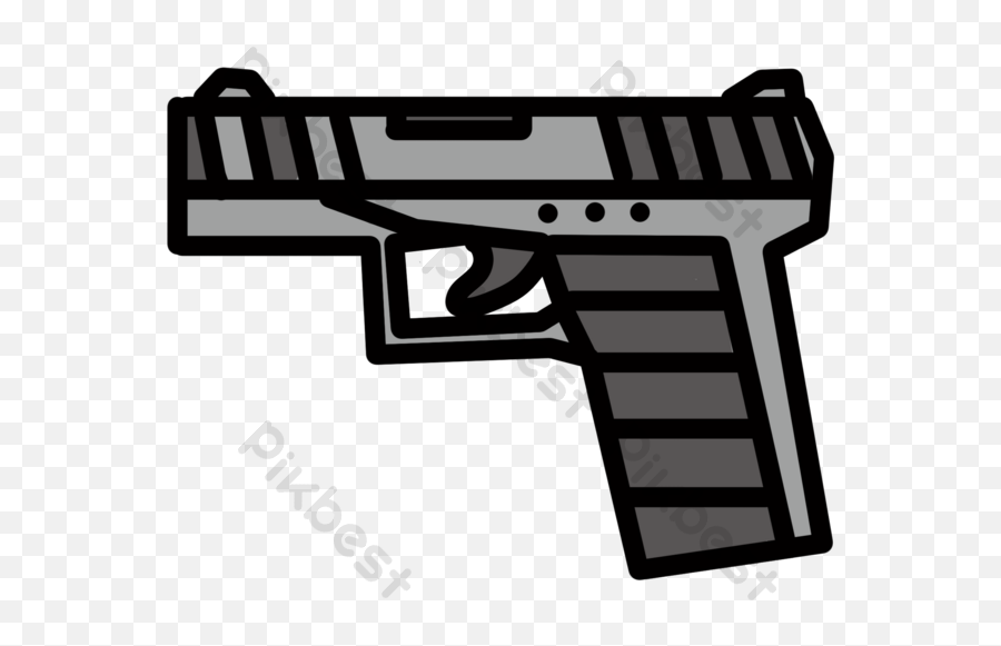 Cartoon Black Portable Pistol Png Images Psd Free Download - Weapons,Gta San Andreas Icon Png