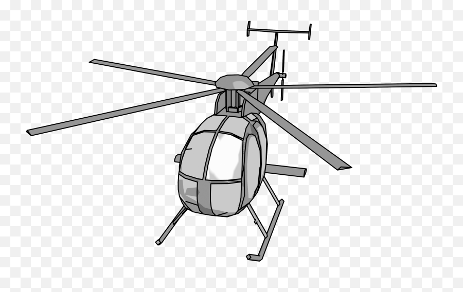 Md 500 Helicopter Png Clipart Picture - Helicopter Rotor,Helicopter Png