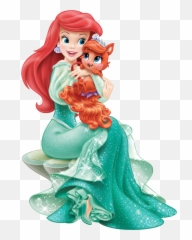 Disney Princess Ariel With Cute Kit - Baby png