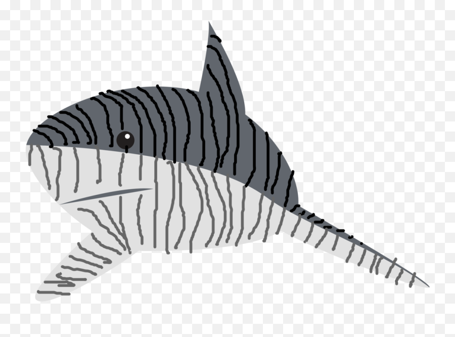 Png Freeuse Download Vector Shark Tiger - Drawing Tiger Sharks Clip Art,Sharks Png