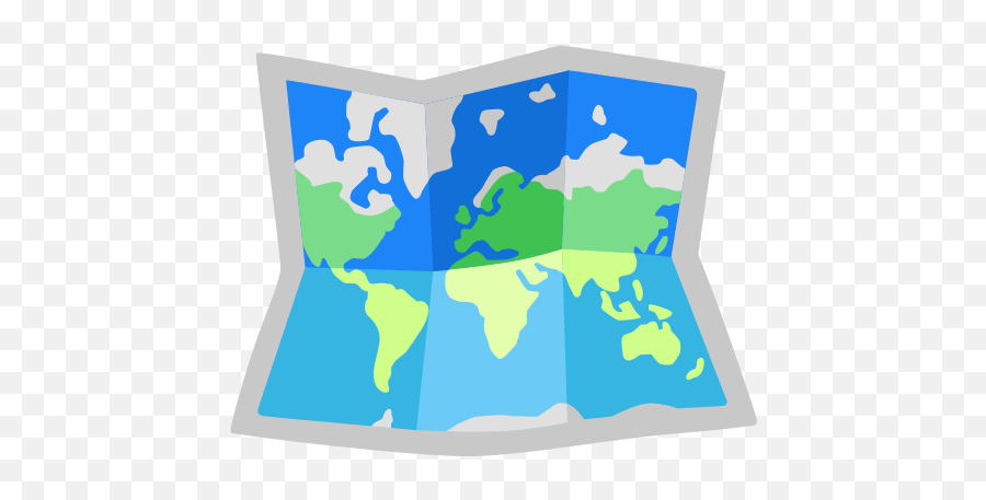 World Map Emoji - Outline Europe On World Map Png,Google Map Icon Meanings