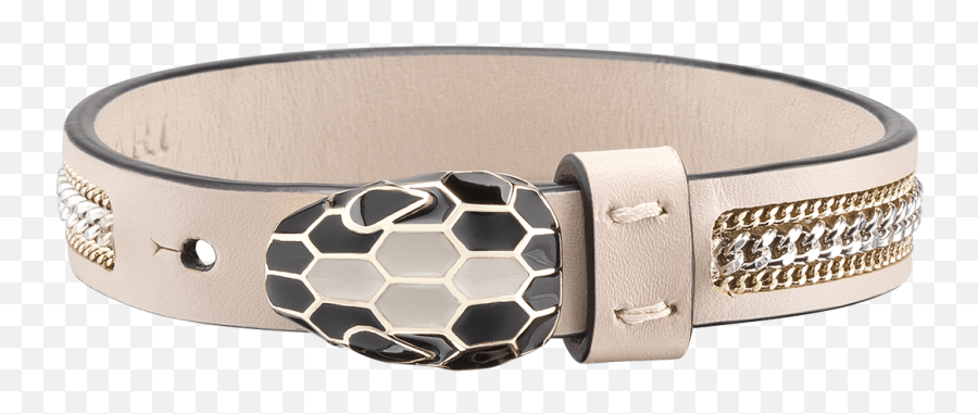 Serpenti Forever Leather Bracelet - Solid Png,T Icon Palladium Belt