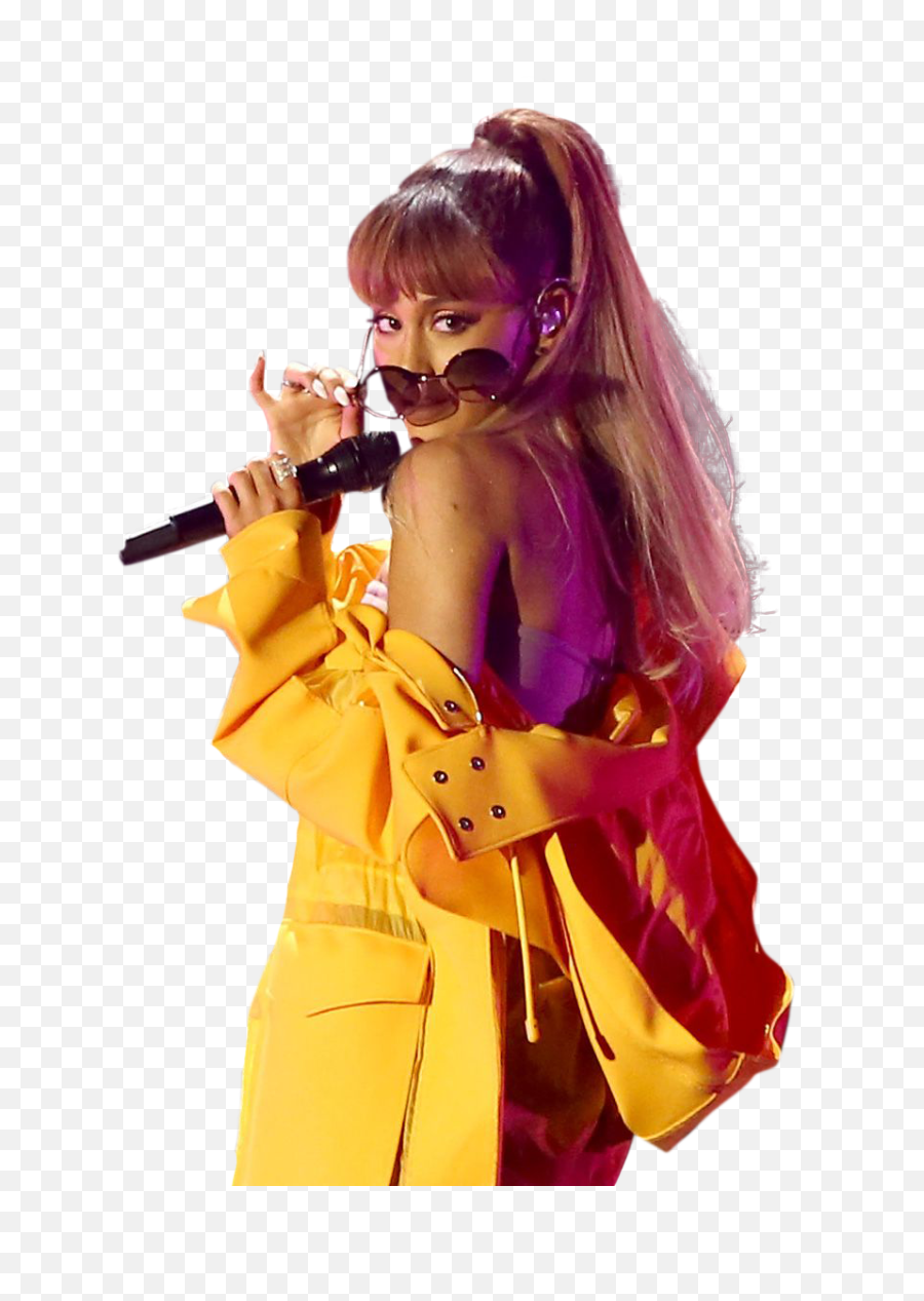 Download Ariana Grande In Yellow Dress - Ariana Grande,Stage Png