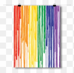 Dripping Paint Lgbt Pride Flag - Lgbtq Transparent png