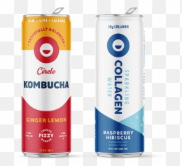 Circle Beverage - Kombucha and Sparkling Collagen Water png