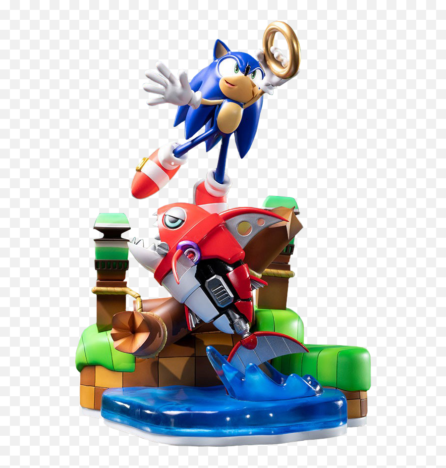 Sonic The Hedgehog Vs Chopper 11 - Statue Sonic The Hedgehog Png,Sonic & Knuckles Logo