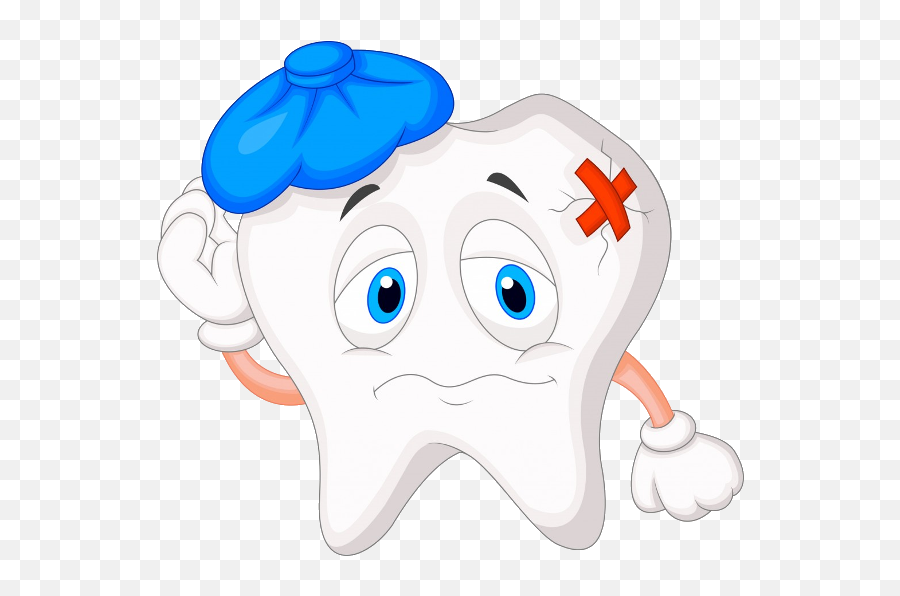Funny Cartoon Teeth Clip Art Images Are - Sick Tooth Png,Tooth Transparent Background