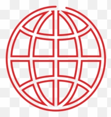 Red Globe Line Iconsvg - Transparent PNG u0026 SVG vector file Globe Icon Png