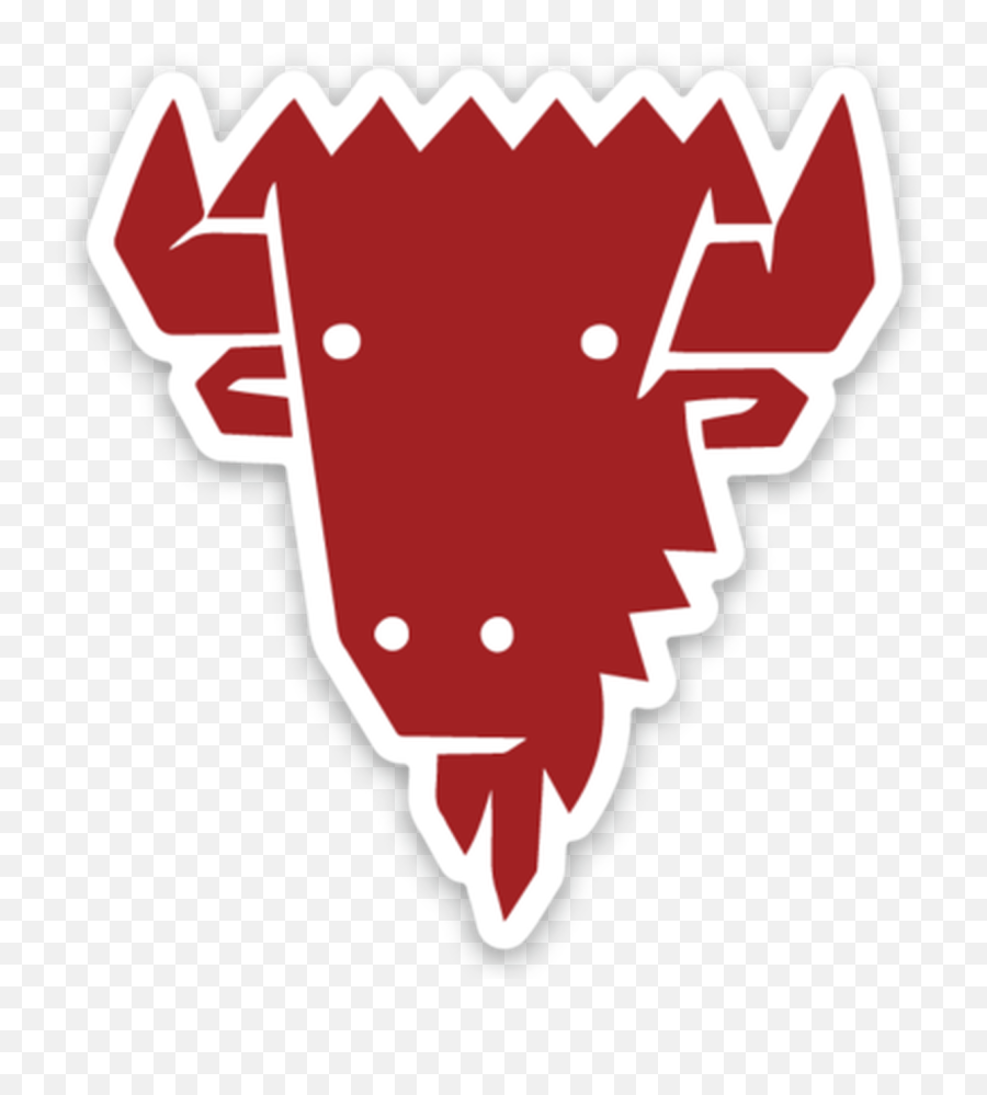 Triangle Bison - Emblem Png,Red Triangle Logo