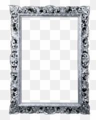 Download Hd Silver Frame Png - Black Picture Frame Png,Silver Frame Png