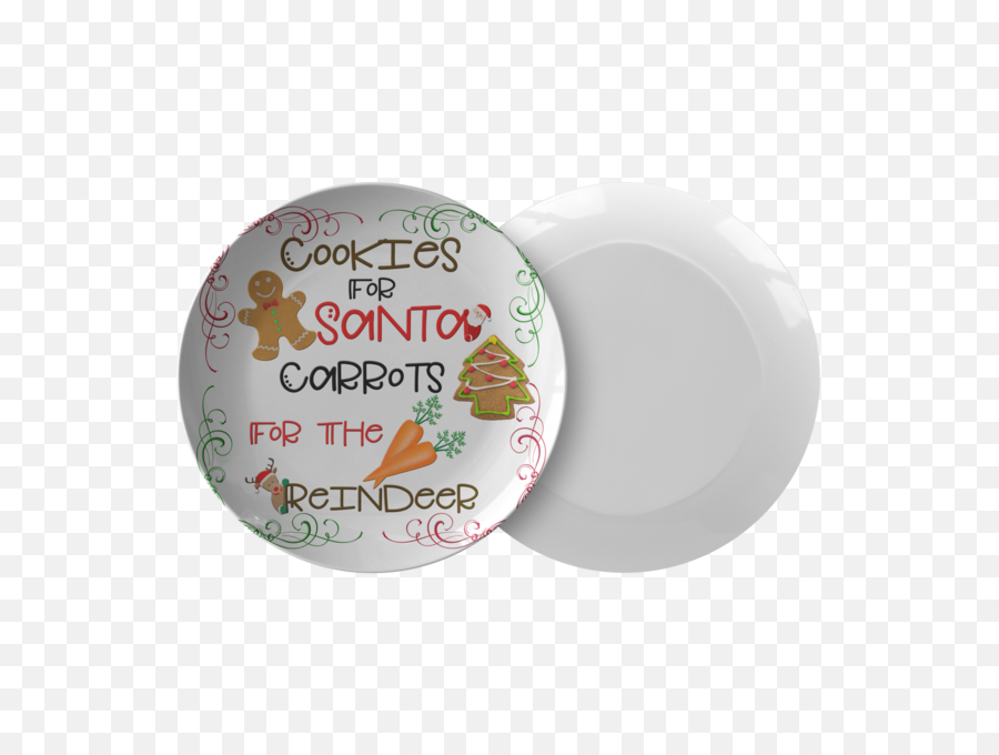 Cookies For Santa Carrots The - Circle Png,Plate Of Cookies Png