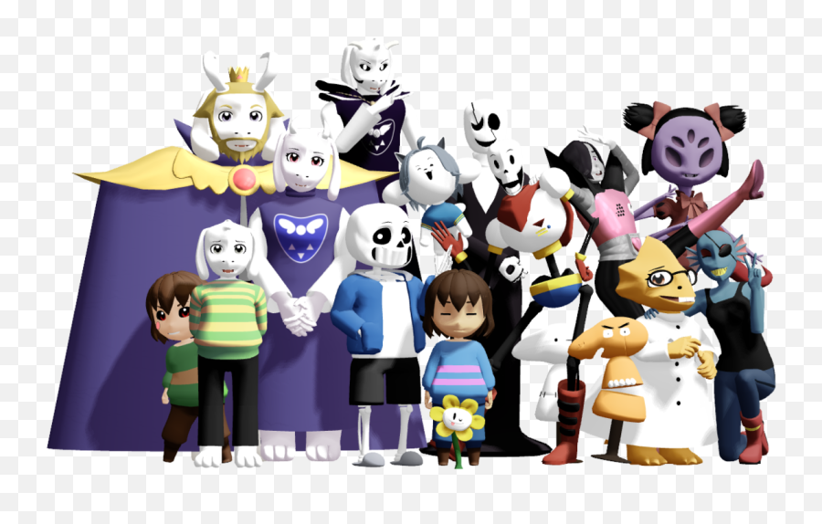 Download Toy Character Papyrus Fictional Undertale Free - Undertale All Characters 3d Png,Gmod Png