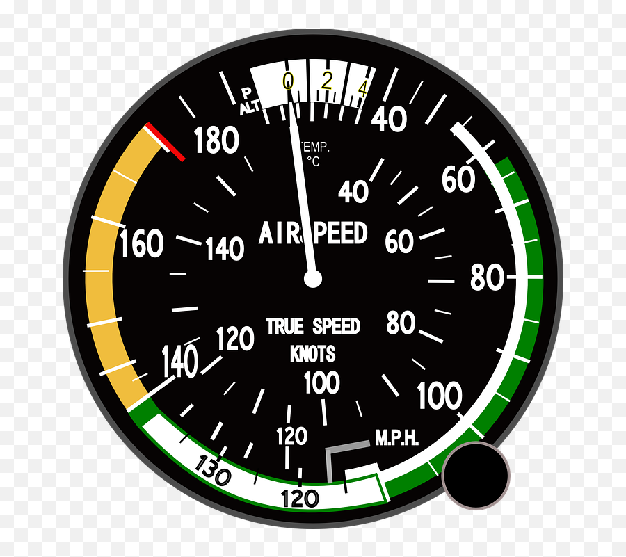 Aircraft Plane Speedometer - Free Vector Graphic On Pixabay Piper Warrior Airspeed Indicator Png,Speedometer Png