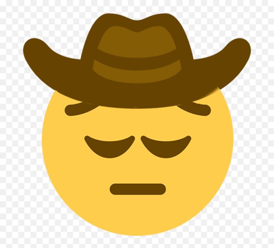 Shock Emoji Png - Sad Cowboy Emoji Transparent,Sad Emoji Transparent