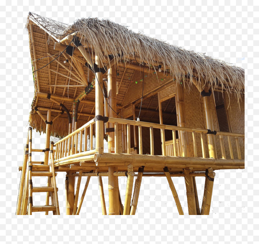 Download Bamboo Hut Png Transparent - Nipa Hut Png Transparent,Hut Png