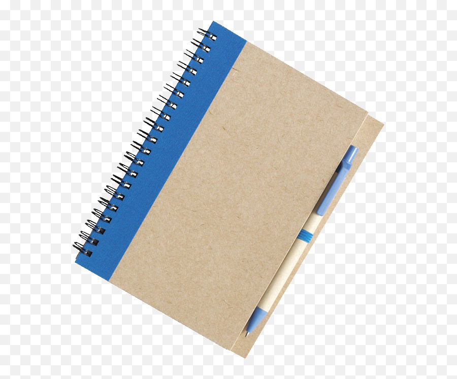 Recycled Spiral Notebook And Pen - Sketch Pad Png,Spiral Notebook Png